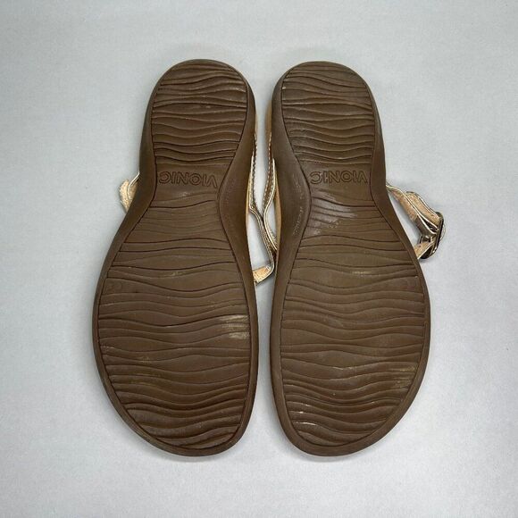 Vionic Ricci Sandals Women's Size 7 Metallic Jeweled Comfort Orthotic Flip Flops - Picture 9 of 11